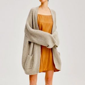 Vintage oversized heavy knitwear fisherman’s boyfriend cardigan knit sweater